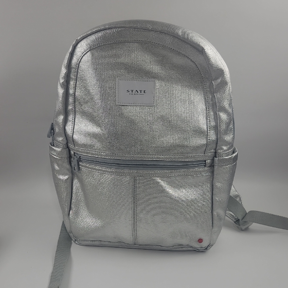 STATE Metallic Silver Men's Backpack